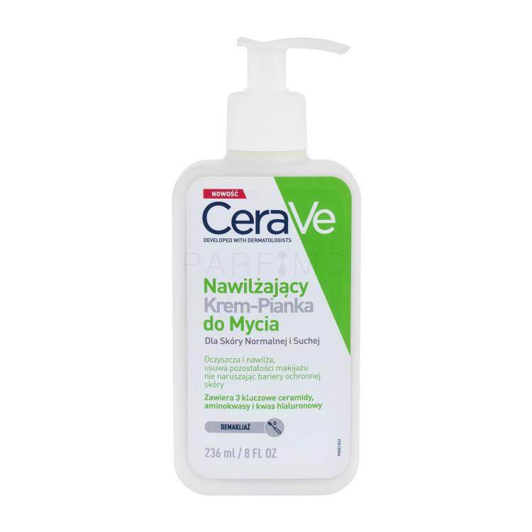 CeraVe Facial Cleansers Hydrating Cream-to-Foam Reinigungscreme für Frauen 236 ml