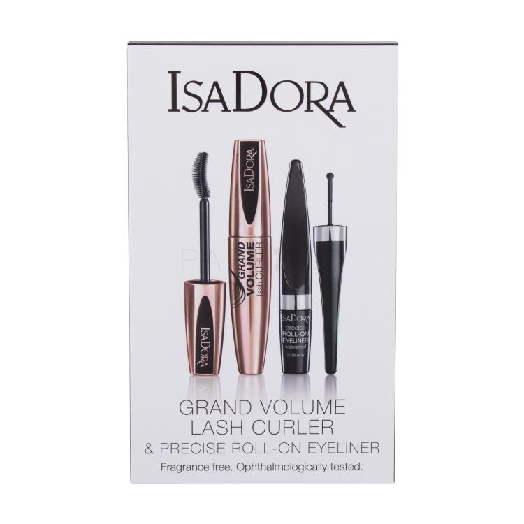 IsaDora Grand Volume Lash Curler Geschenkset Mascara Grand Volume Lash Curler 9 ml + Eyeliner Precise Roll-on Eyeliner 1 ml 20 Black