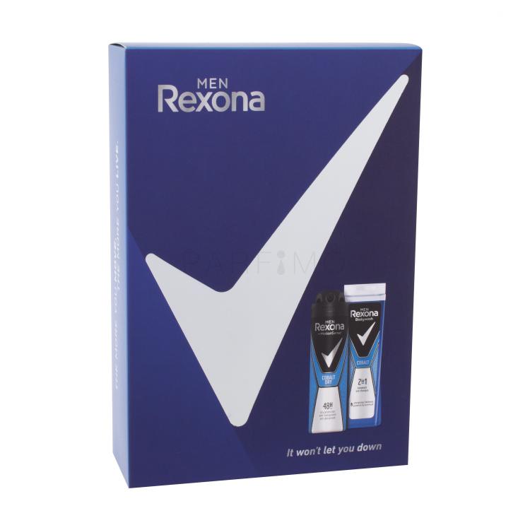 Rexona Cobalt Geschenkset Duschgel Cobalt 250 ml + Antitranspirant Cobalt Dry 150 ml