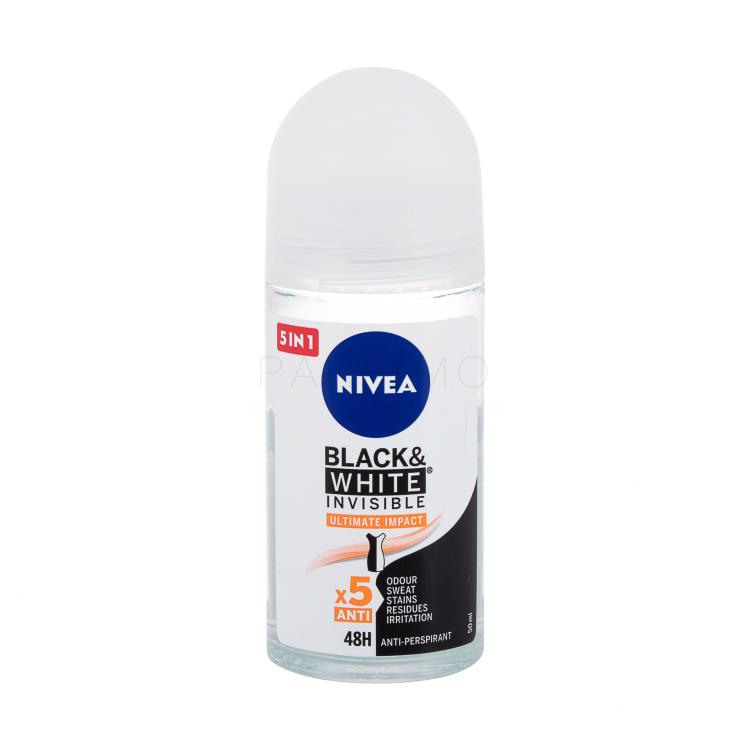 Nivea Black &amp; White Invisible Ultimate Impact 48H Antiperspirant für Frauen 50 ml