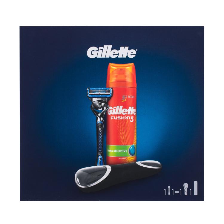Gillette Fusion5 Proshield Chill Flexball Geschenkset Rasierer mit 1 Klinge Fusion 5 Proshield Chill Flexball1 St. + Rasierschaum Fusion 5 Ultra Sensitive 200 ml + Reisetasche
