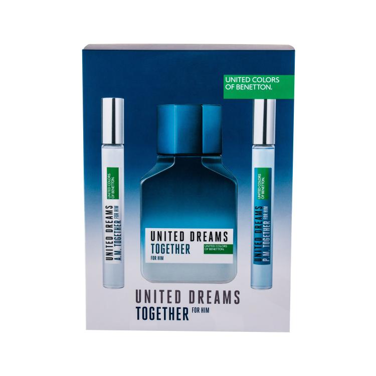 Benetton United Dreams Together Geschenkset Edt 100 ml + Edt United Dreams Together A.M. 10 ml + Edt United Dreams Together P.M. 10 ml