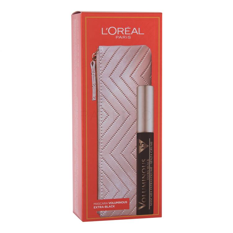 L&#039;Oréal Paris Voluminous Geschenkset Mascara Mascara Voluminous 7,5 ml + Kosmetiktasche