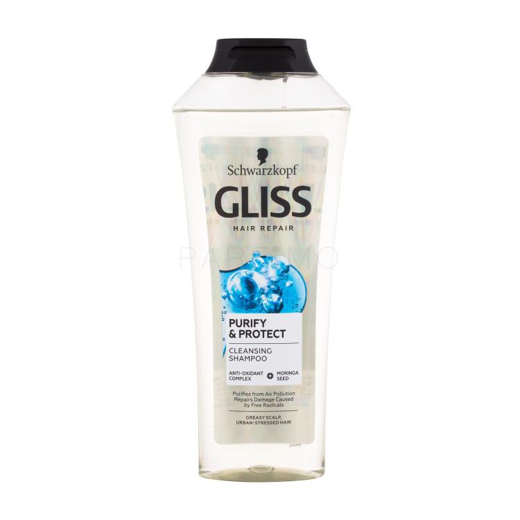 Schwarzkopf Gliss Purify &amp; Protect Shampoo für Frauen 400 ml