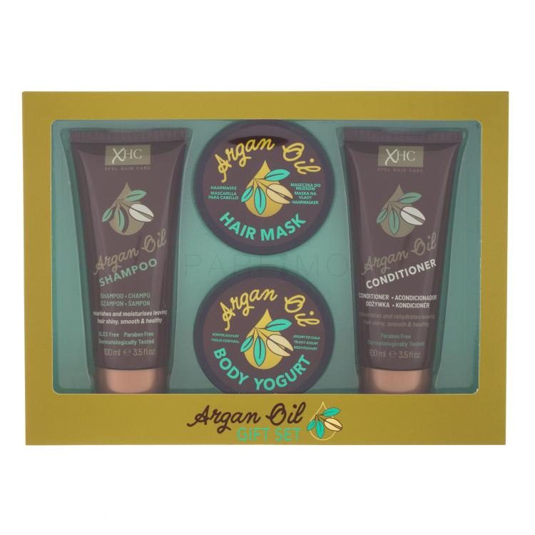 Xpel Argan Oil Geschenkset Shampoo Argan Oil 100 ml + Conditioner Argan Oil 100 ml + Körperyogurt Argan Oil 50 g + Haarmaske Argan Oil 50 g
