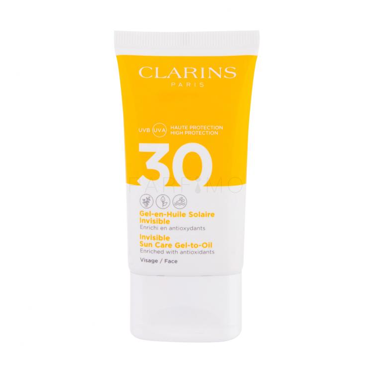 Clarins Sun Care Invisible Gel-to-Oil SPF30 Sonnenschutz fürs Gesicht für Frauen 50 ml