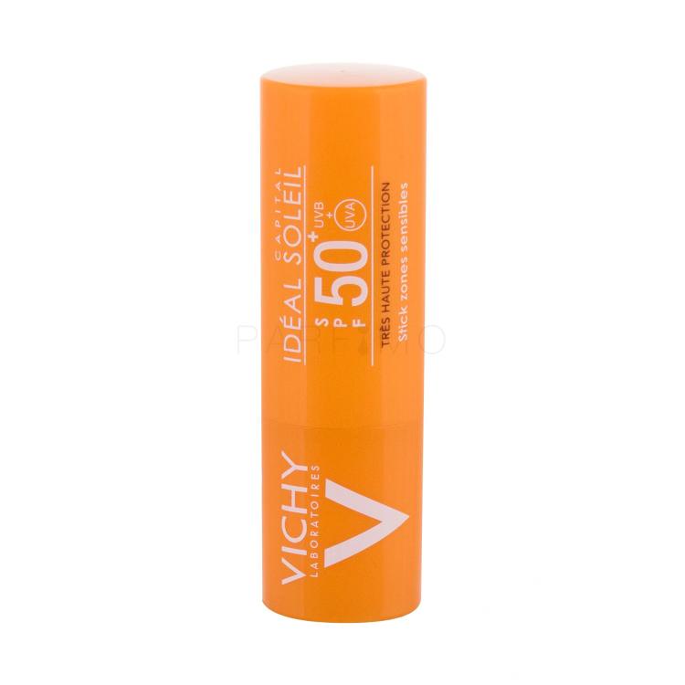 Vichy Idéal Soleil Stick Zones Sensibles SPF50+ Sonnenschutz fürs Gesicht für Frauen 9 g