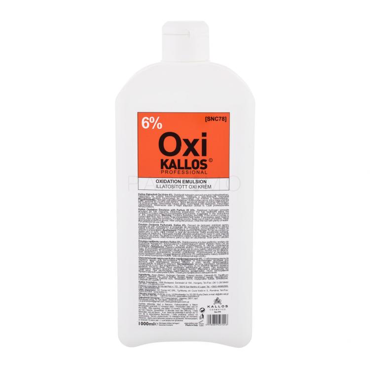 Kallos Cosmetics Oxi 6% Haarfarbe für Frauen 1000 ml