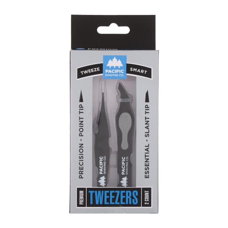 Pacific Shaving Co. Tweeze Smart Premium Tweezers Geschenkset Pinzette mit spitzem Ende 1 St. + Pinzette mit schrägem Ende 1 St.