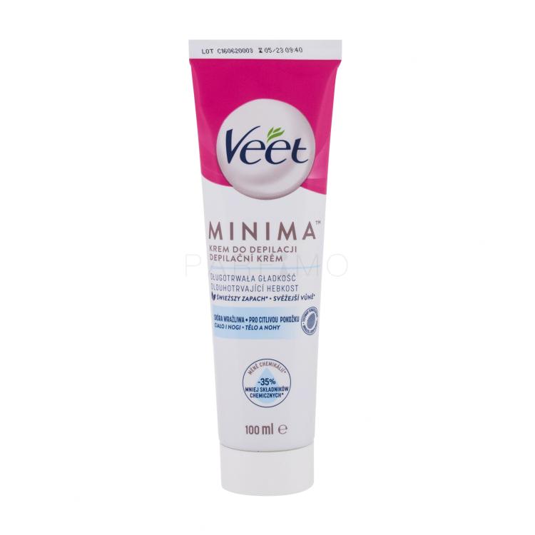 Veet Minima Hair Removal Cream Sensitive Skin Depilationspräparat für Frauen 100 ml