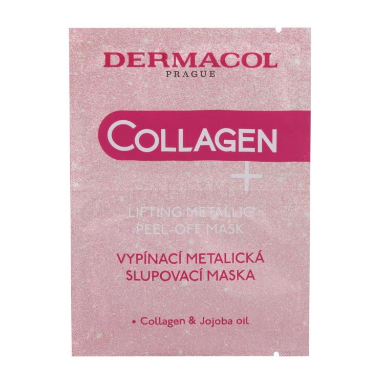 Dermacol Collagen+ Lifting Metallic Peel-Off Gesichtsmaske für Frauen 15 ml