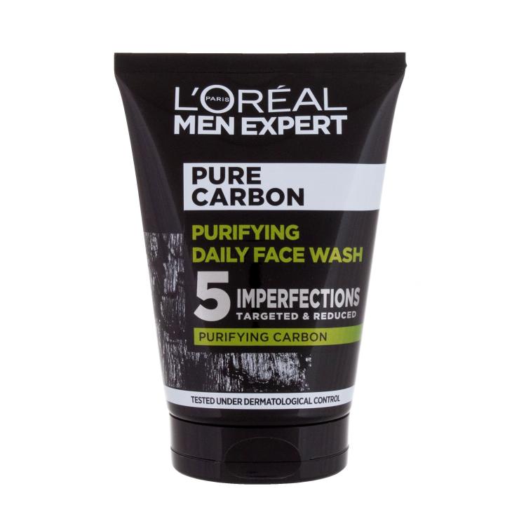 L&#039;Oréal Paris Men Expert Pure Carbon Purifying Daily Face Wash Reinigungsgel für Herren 100 ml