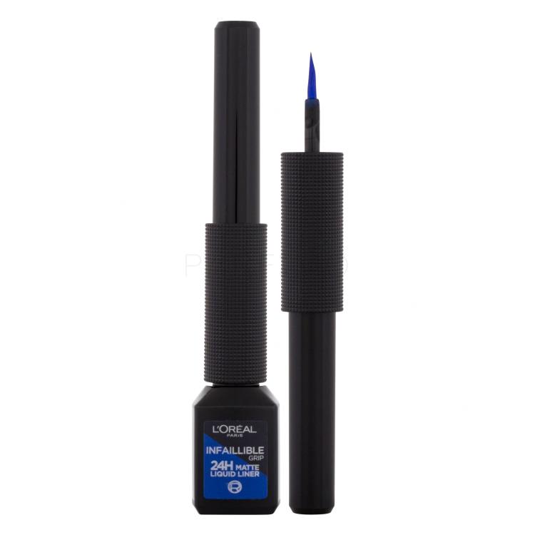 L'Oréal Paris Infaillible Grip 24H Matte Liquid Liner Eyeliner für Frauen 3 ml Farbton  02 Blue