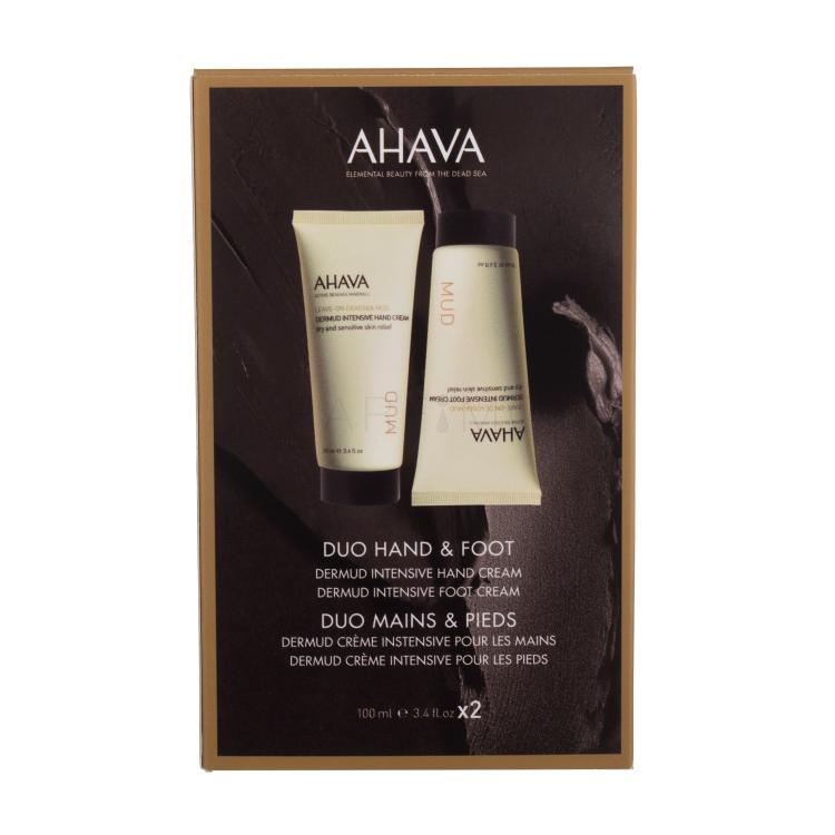 AHAVA Deadsea Mud Duo Geschenkset Handcreme Leave-On Deadsea Mud Hand Cream 100 ml + Fußcreme Leave-On Deadsea Mud Foot Cream 100 ml