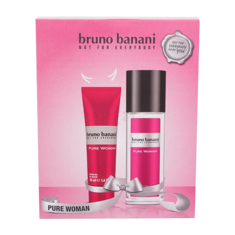 Bruno Banani Pure Woman Geschenkset Set Deodorant 75 ml + Duschgel 50 ml