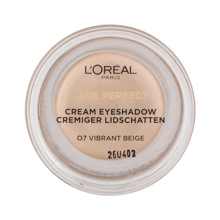L&#039;Oréal Paris Age Perfect Cream Eyeshadow Lidschatten für Frauen 4 ml Farbton  07 Vibrant Beige