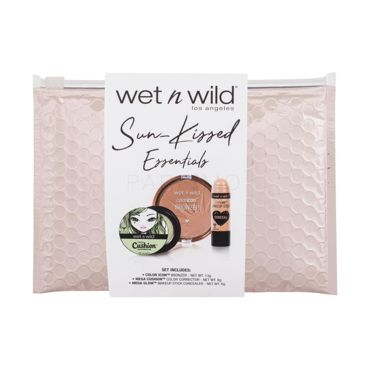 Wet n Wild Sun-Kissed Essentials Geschenkset Concealer Mega Cushion 8 g + bronzer Color Icon 13 g Ticket to Brazil + Concealer Mega Glo 6 g Follow Your Bisque + Kosmetiketui