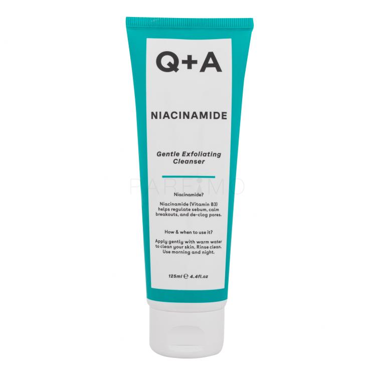 Q+A Niacinamide Gentle Exfoliating Cleanser Reinigungsgel für Frauen 125 ml