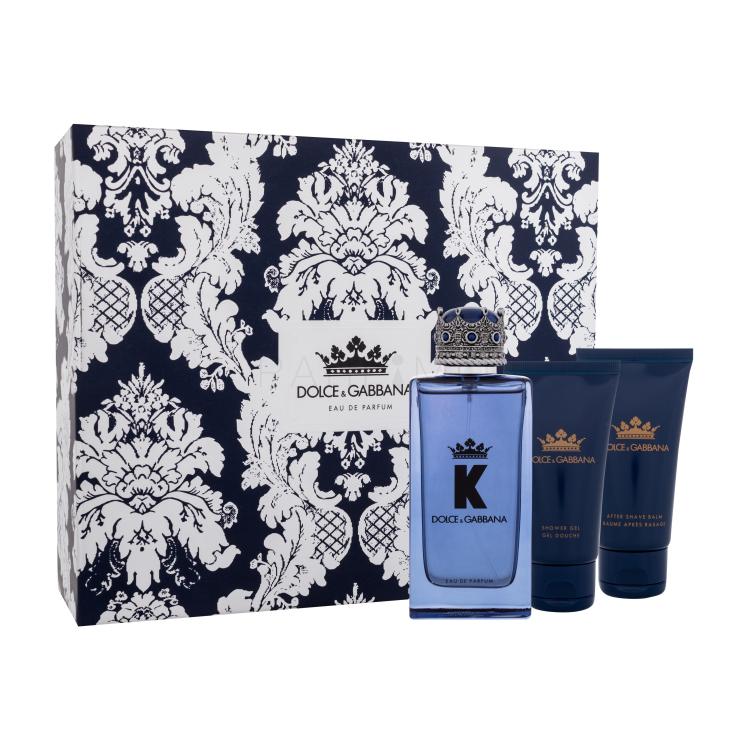 Dolce&amp;Gabbana K Geschenkset Eau de Parfum 100 ml + Duschgel 50 ml + After Shave Balsam 50 ml