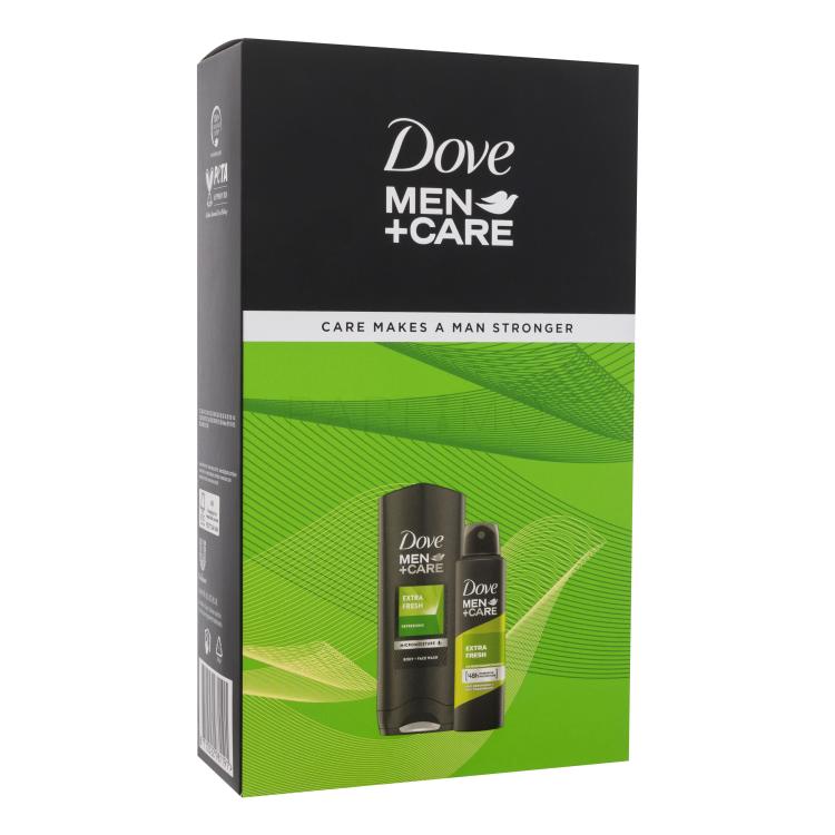 Dove Men + Care Extra Fresh Care Makes A Man Stronger Geschenkset Duschgel Men+Care Extra Fresh 400 ml + Antiperspirant Men+Care Extra Fresh 150 ml