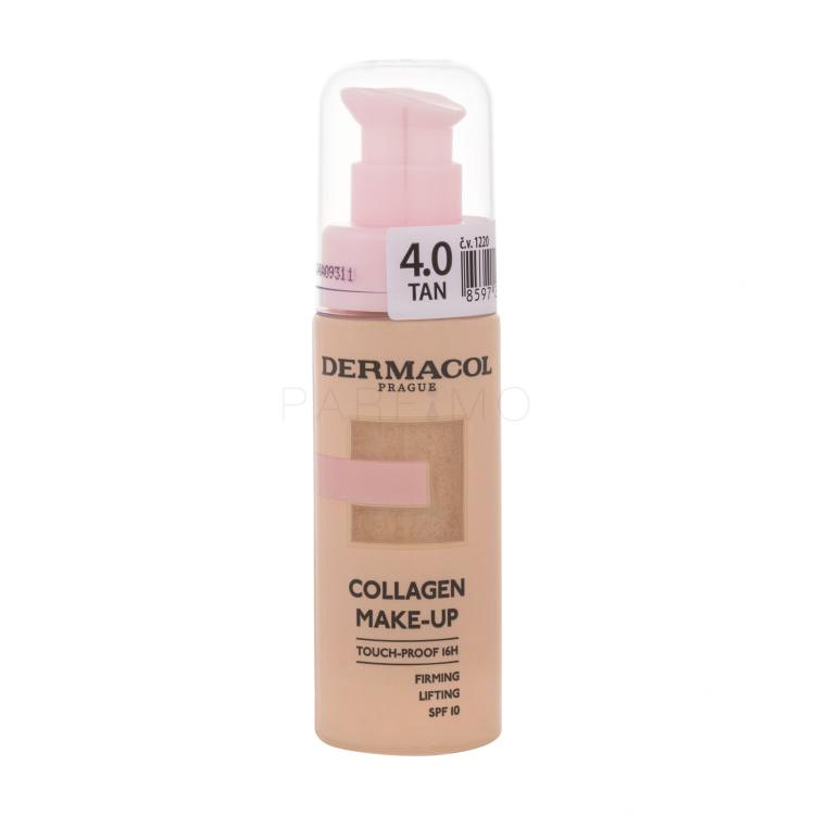 Dermacol Collagen Make-up SPF10 Foundation für Frauen 20 ml Farbton  Tan 4.0