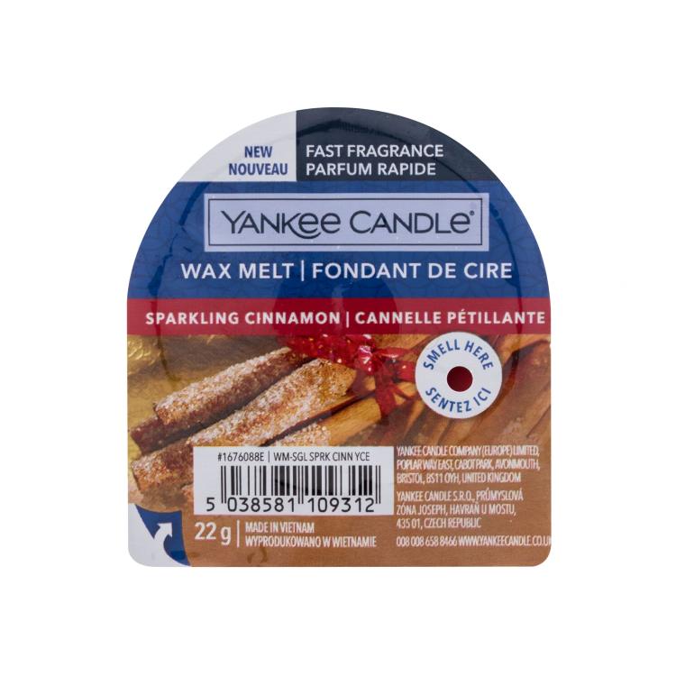 Yankee Candle Sparkling Cinnamon Duftwachs 22 g