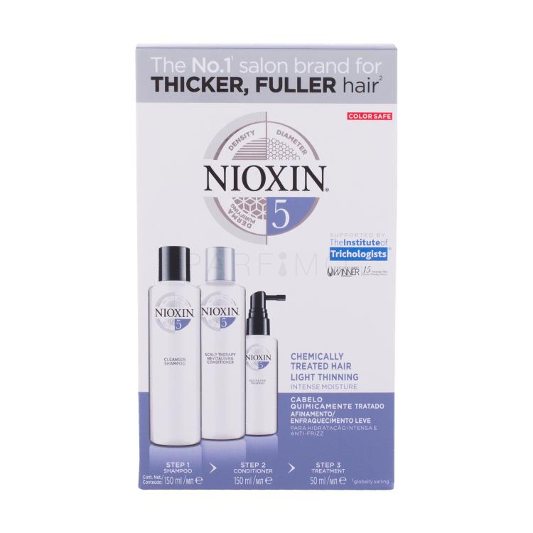 Nioxin System 5 Geschenkset 150ml System 5 Cleanser Shampoo + 150ml System 5 Scalp Revitaliser Conditioner + 50ml System 5 Scalp Treatment