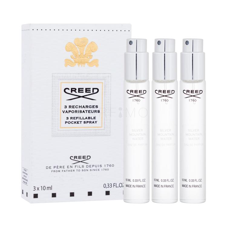 Creed Silver Mountain Water Eau de Parfum für Herren Nachfüllbar 3x10 ml