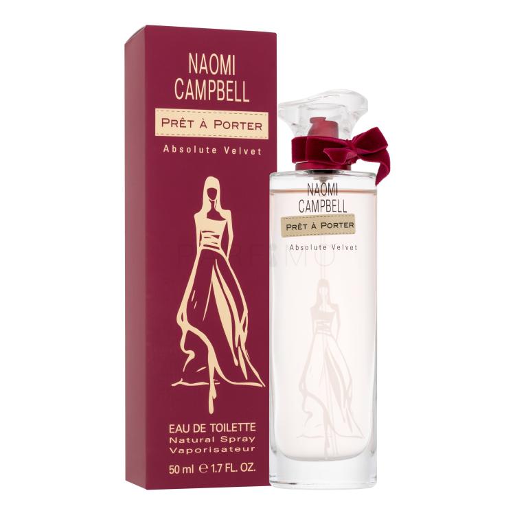 Naomi Campbell Prêt à Porter Absolute Velvet Eau de Toilette für Frauen 50 ml