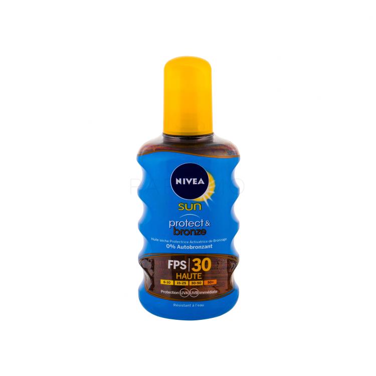 Nivea Sun Protect &amp; Bronze Oil Spray SPF30 Sonnenschutz 200 ml