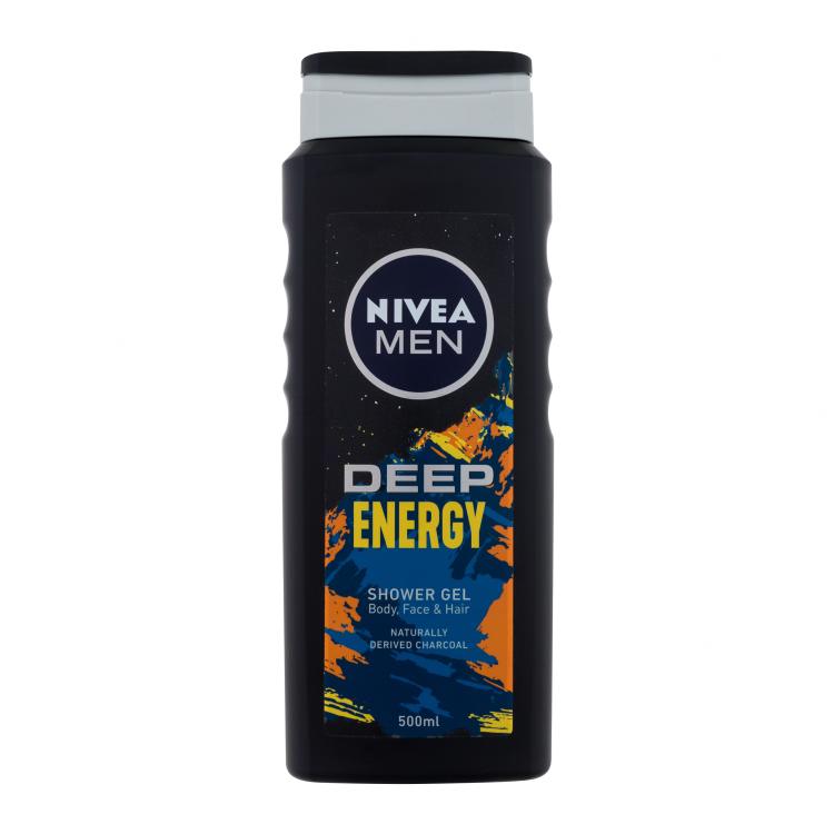 Nivea Men Deep Energy Body, Face &amp; Hair Duschgel für Herren 500 ml