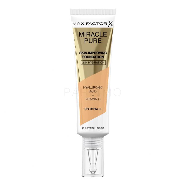 Max Factor Miracle Pure Skin-Improving Foundation SPF30 Foundation für Frauen 30 ml Farbton  33 Crystal Beige