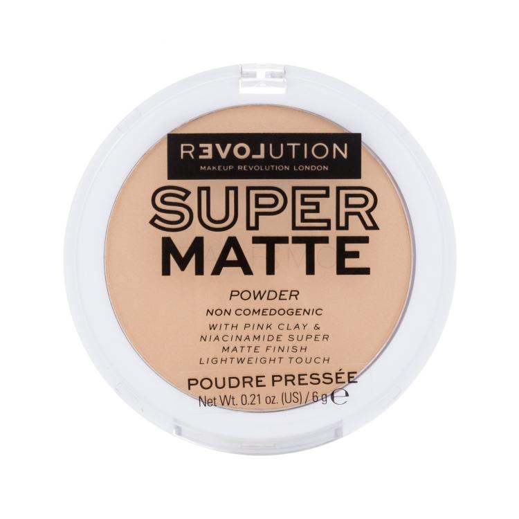 Revolution Relove Super Matte Powder Puder für Frauen 6 g Farbton  Beige