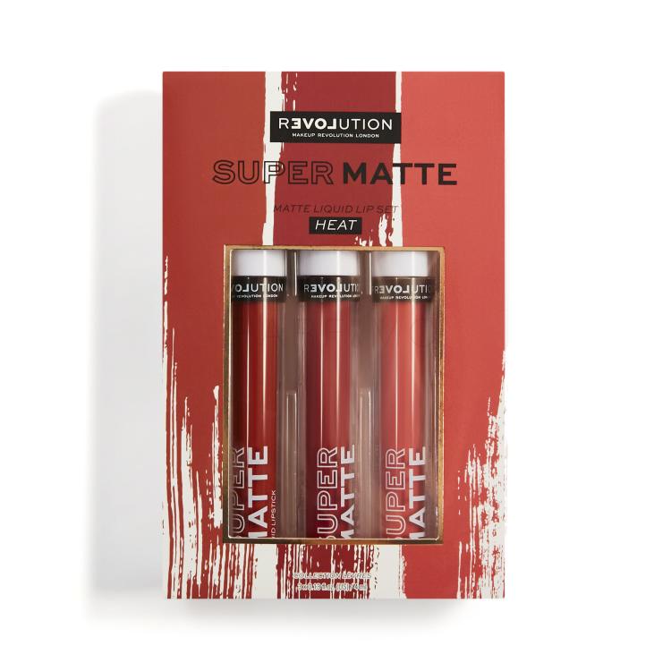 Revolution Relove Super Matte Geschenkset Lippenstift Super Matte 3 x 4 ml