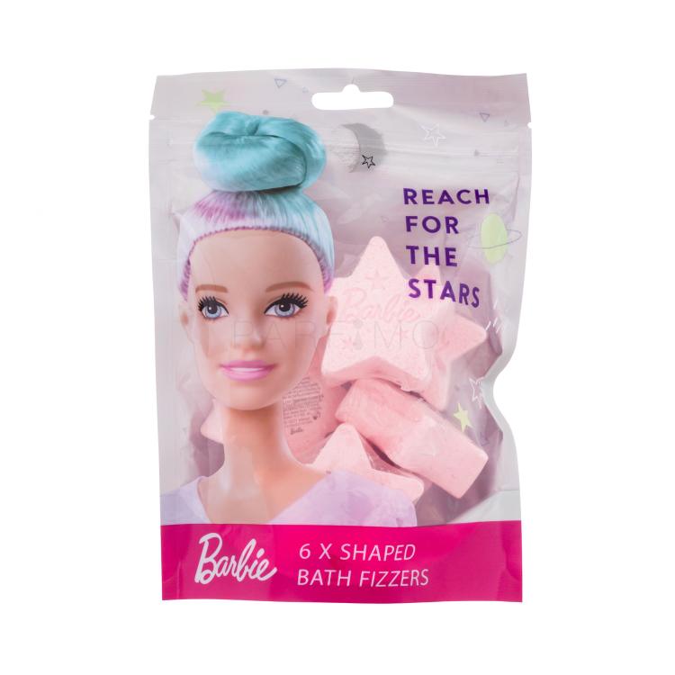 Barbie Bath Fizzers Reach For The Stars Badebombe für Kinder 6x30 g