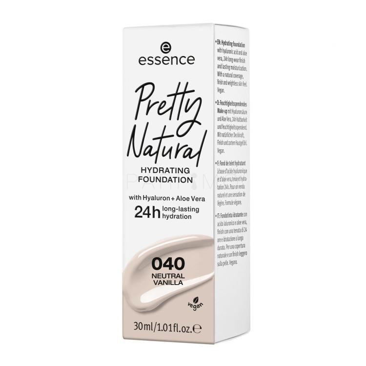 Essence Pretty Natural 24h Foundation für Frauen 30 ml Farbton  040 Neutral Vanilla