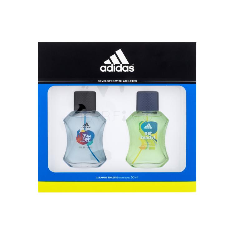 Adidas Team Five Geschenkset Eau de Toilette 50 ml + Eau de Toilette Get Ready! 50 ml