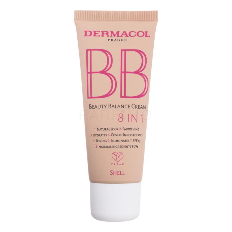 Dermacol BB Beauty Balance Cream 8 IN 1 SPF 15 BB Creme für Frauen 30 ml Farbton  3 Shell