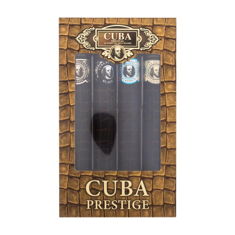 Cuba Prestige Geschenkset Eau de Toilette 35 ml + Eau de Toilette Prestige Black 35 ml + Eau de Toilette Prestige Platinum 35 ml + Eau de Toilette Prestige Legacy 35 ml