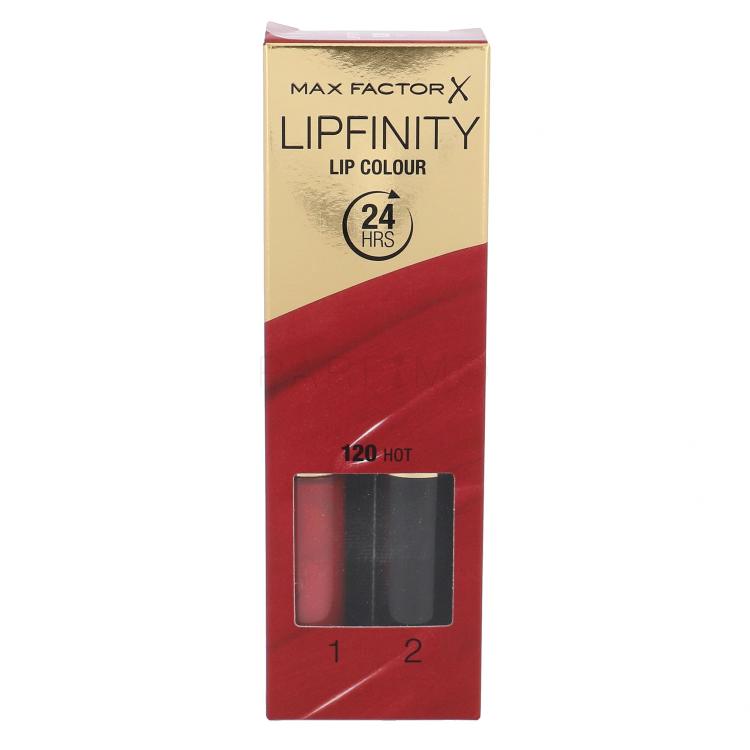 Max Factor Lipfinity 24HRS Lip Colour Lippenstift für Frauen 4,2 g Farbton  120 Hot