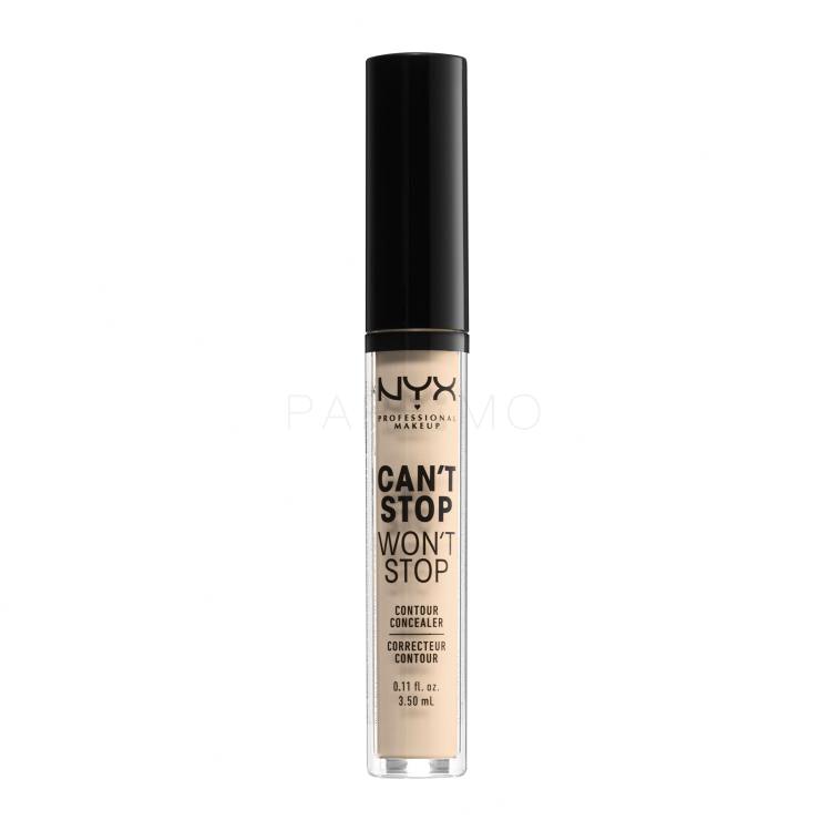 NYX Professional Makeup Can&#039;t Stop Won&#039;t Stop Contour Concealer Concealer für Frauen 3,5 ml Farbton  04 Light Ivory