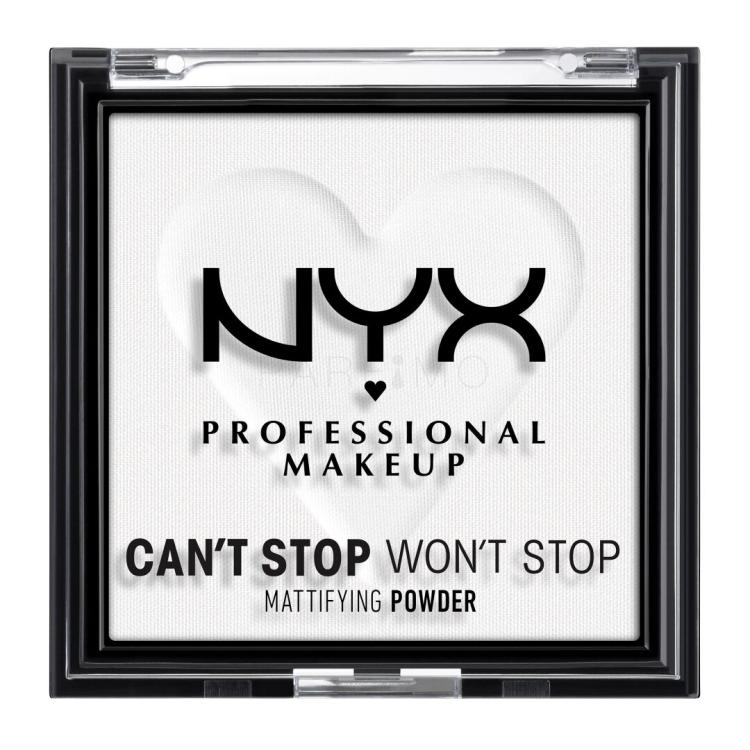 NYX Professional Makeup Can&#039;t Stop Won&#039;t Stop Mattifying Powder Puder für Frauen 6 g Farbton  11 Bright Translucent