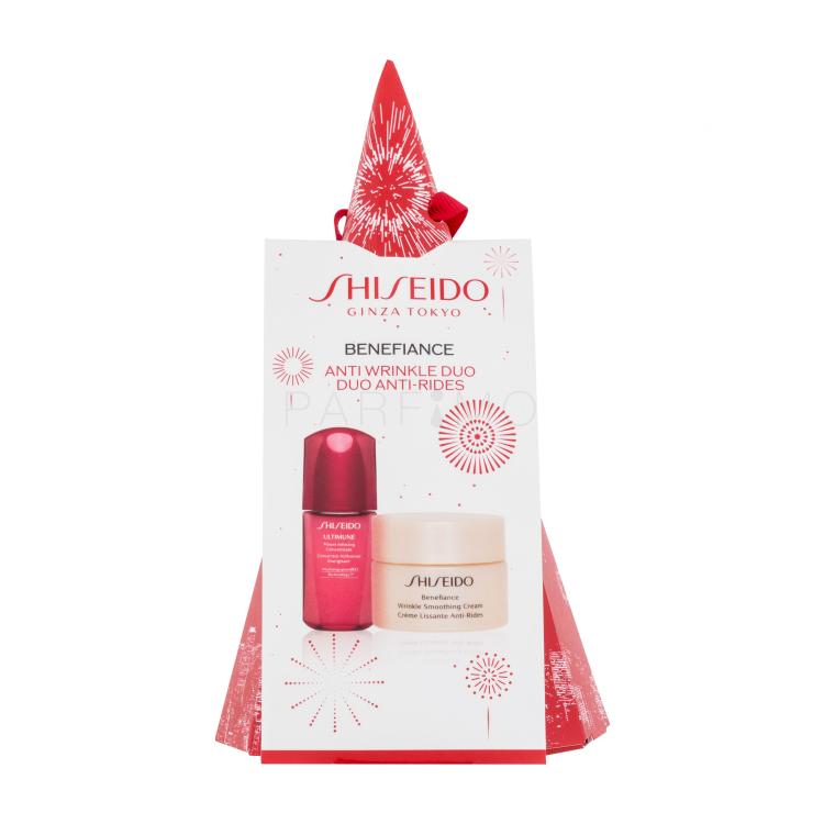 Shiseido Benefiance Anti Wrinkle Duo Geschenkset Tagescreme Benefiance Wrinkle Smoothing Cream 30 ml + Gesichtsserum Ultimune Power Infusing Concentrate 10 ml