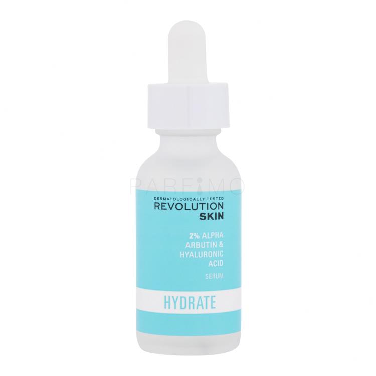 Revolution Skincare Hydrate 2% Alpha Arbutin &amp; Hyaluronic Acid Serum Gesichtsserum für Frauen 30 ml