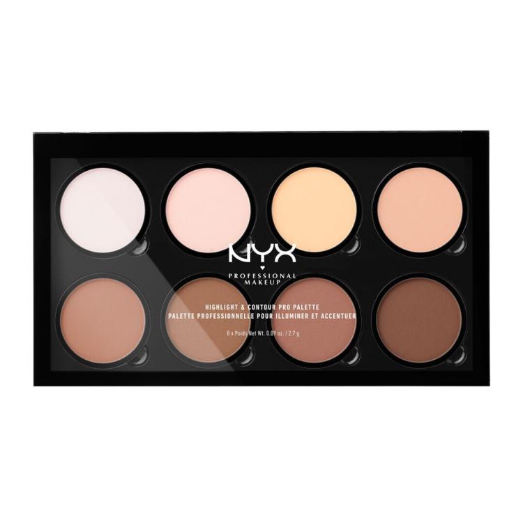 NYX Professional Makeup Highlight &amp; Contour PRO Contouring Palette für Frauen 21,6 g Farbton  Nude