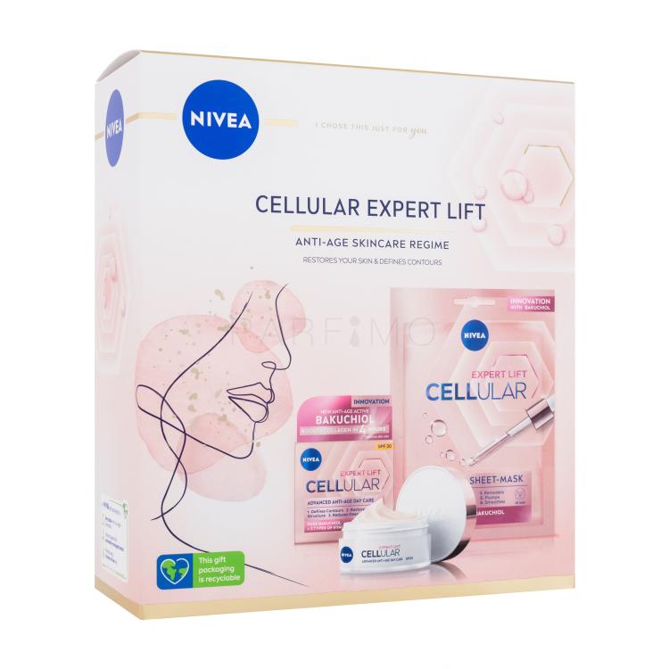 Nivea Cellular Expert Lift Geschenkset Tagescreme Cellular Expert Lift 50 ml + Gesichtsmaske Cellular Expert Lift 1 St.