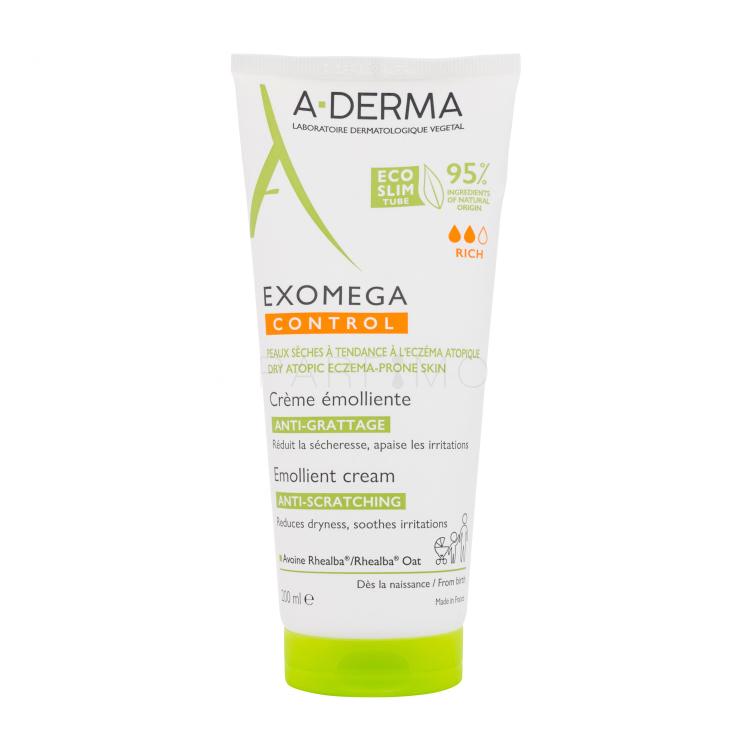 A-Derma Exomega Control Rich Emollient Cream Körpercreme 200 ml