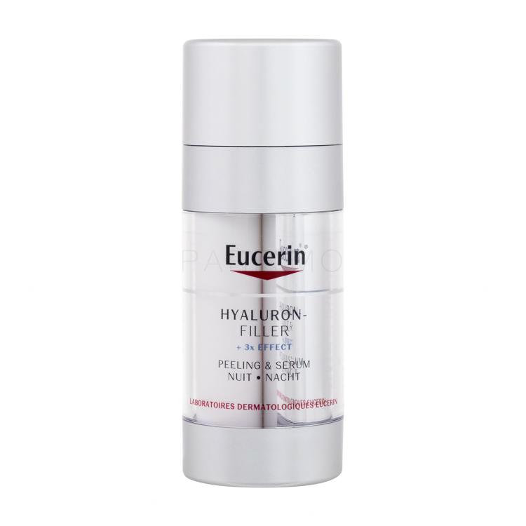 Eucerin Hyaluron-Filler + 3x Effect Night Peeling &amp; Serum Gesichtsserum für Frauen 30 ml