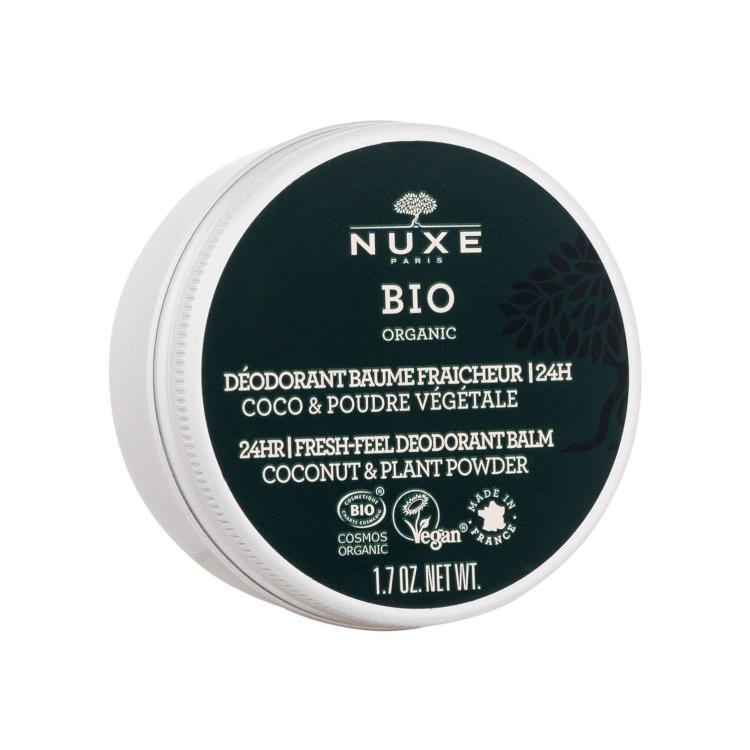 NUXE Bio Organic 24H Fresh-Feel Deodorant Balm Coconut &amp; Plant Powder Deodorant für Frauen 50 g