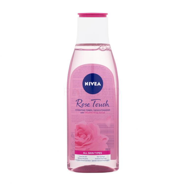 Nivea Rose Touch Hydrating Toner Gesichtswasser und Spray für Frauen 200 ml